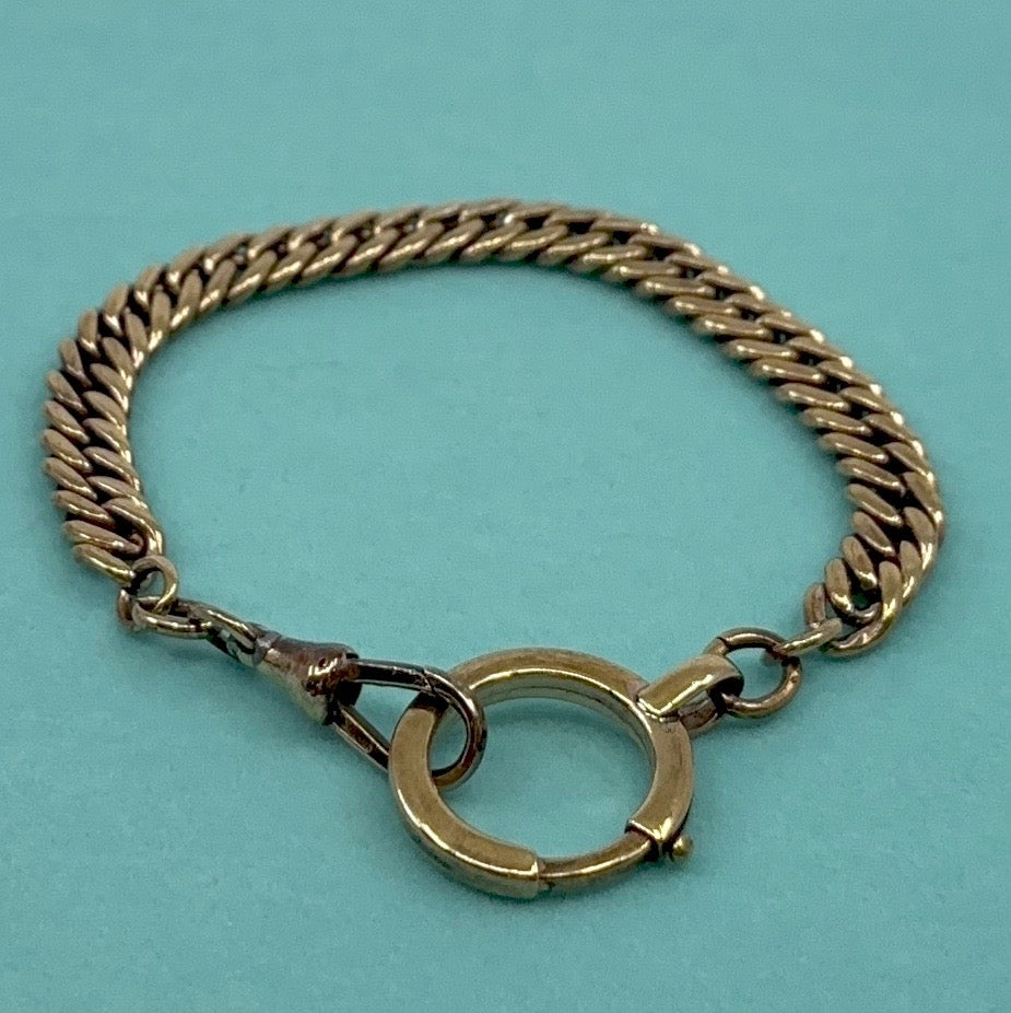 Le Connecteur | French Murat Déposé Gold Filled Curb Link Watch Chain Extender (Edwardian, c. 1910s)