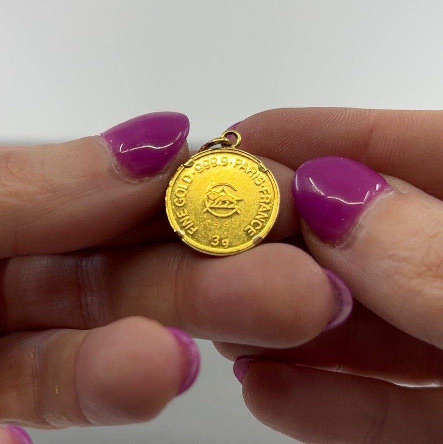 24K Magic | 24K Gold Bullion Pendant (Late 20th Century)