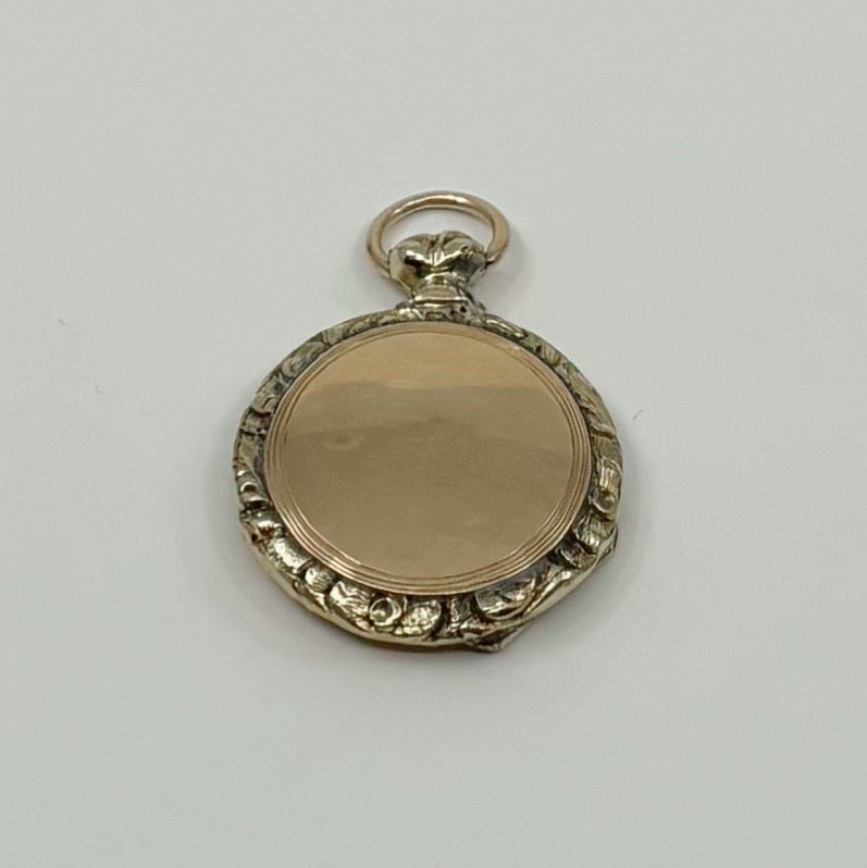 Small Hours | Victorian Gold Filled Mourning Hair Locket Pendant, c. 1890s–1910s