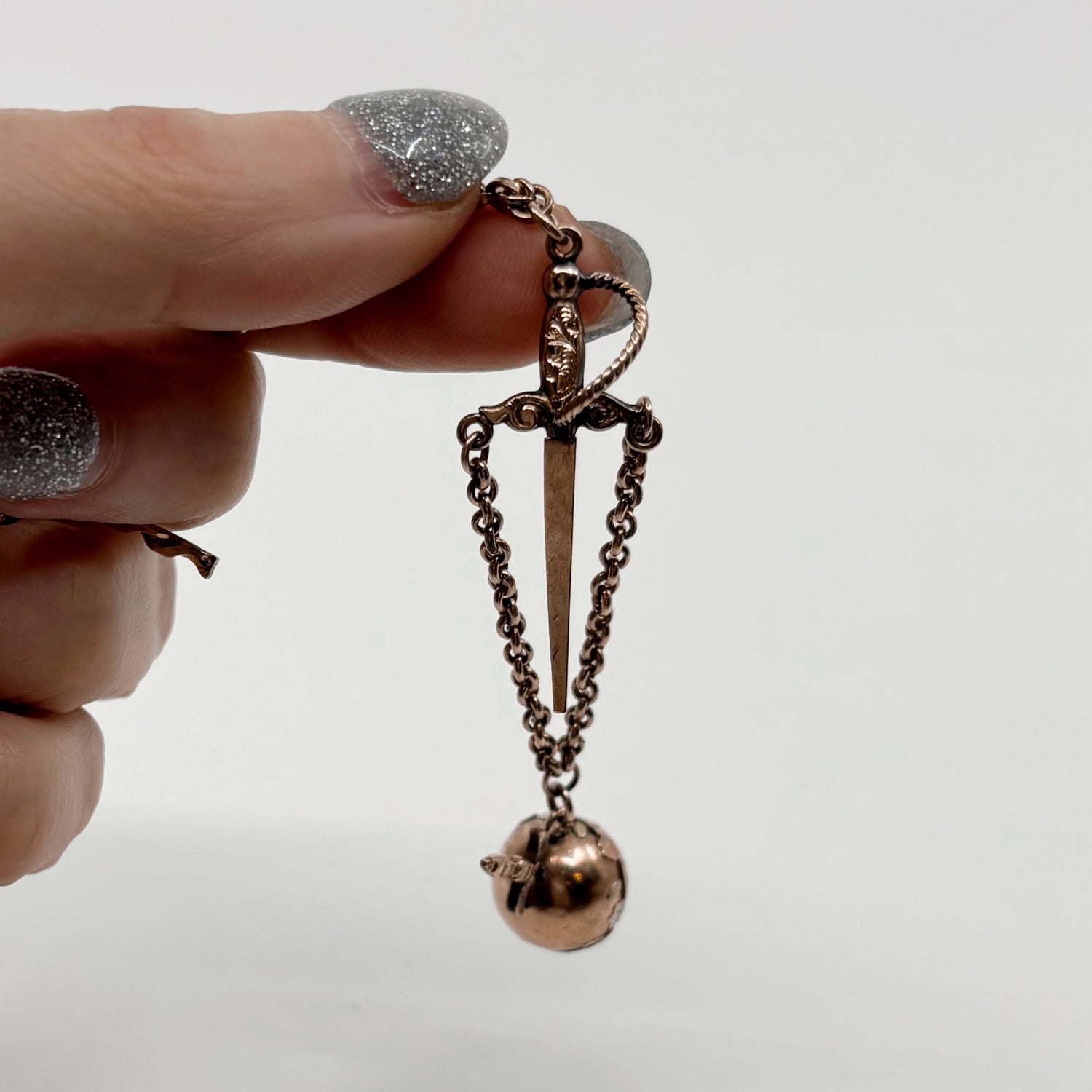 Point Taken | Victorian Gold Filled Watch Fob Pendant, c. 1890s–1910s