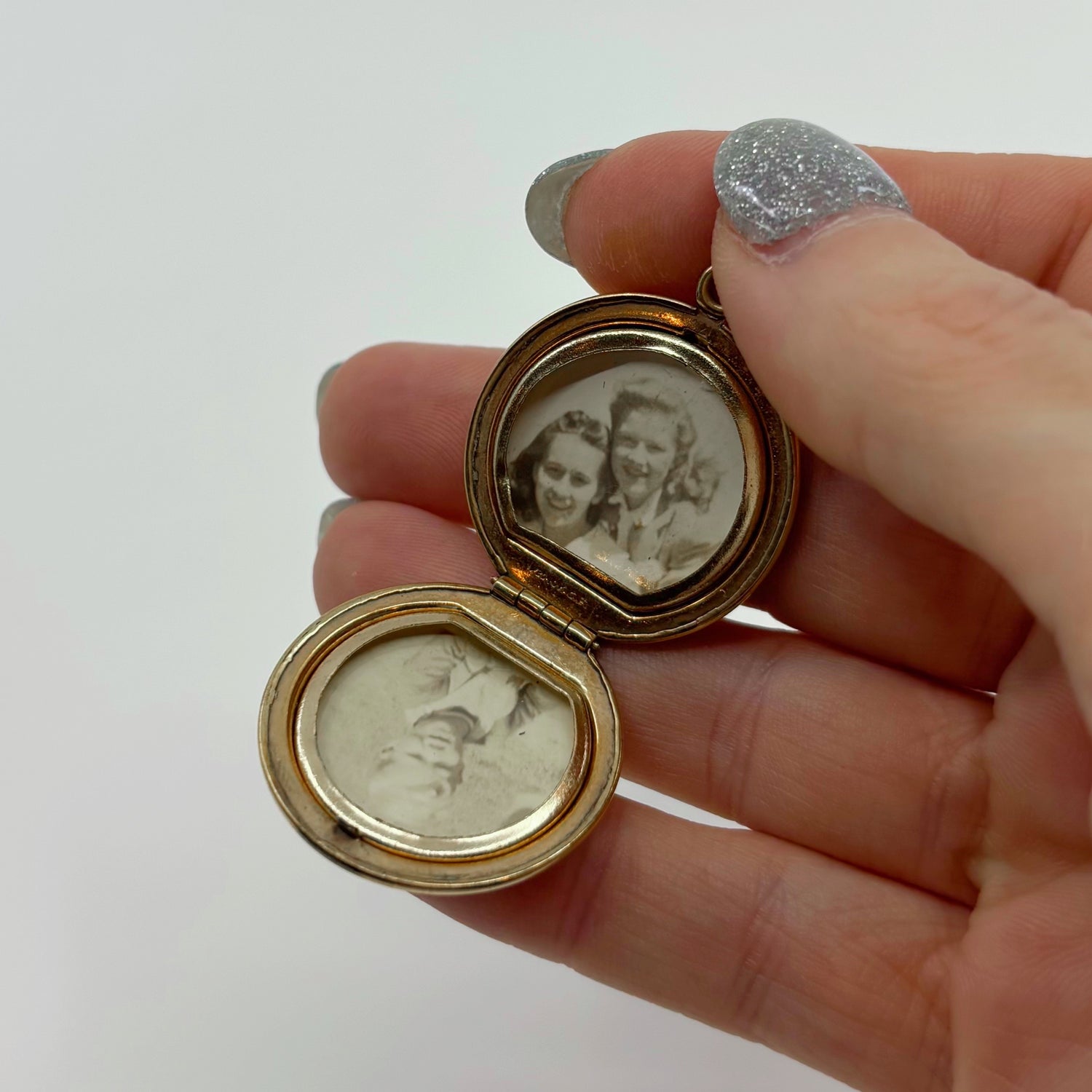 M, Apparently | Antique Gold Filled Monogrammed Locket, c. 1910s–1920s