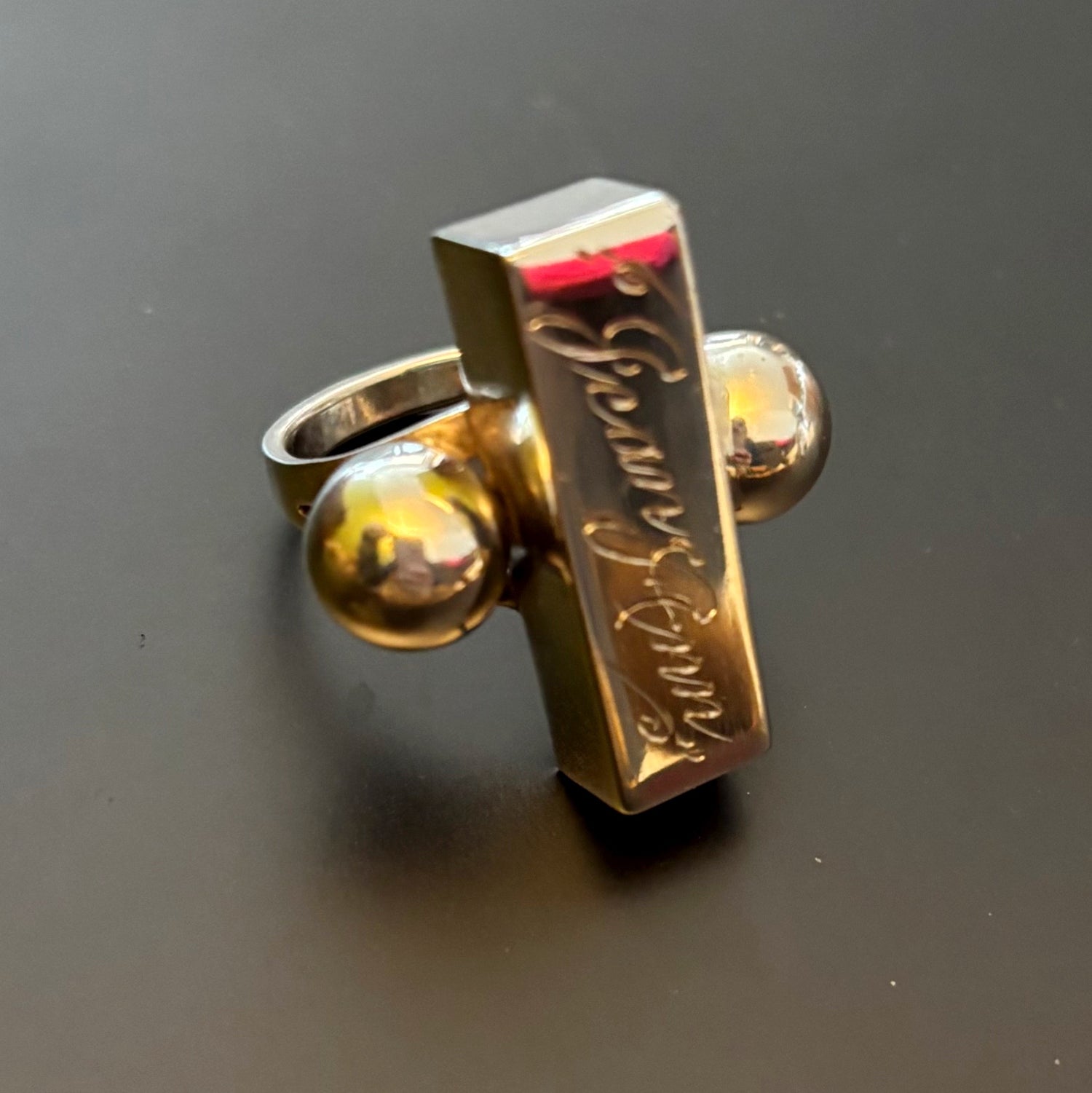 Jean Ann, After Midnight | Sterling Silver Modernist Ring (Midcentury, Size 8 1/2)