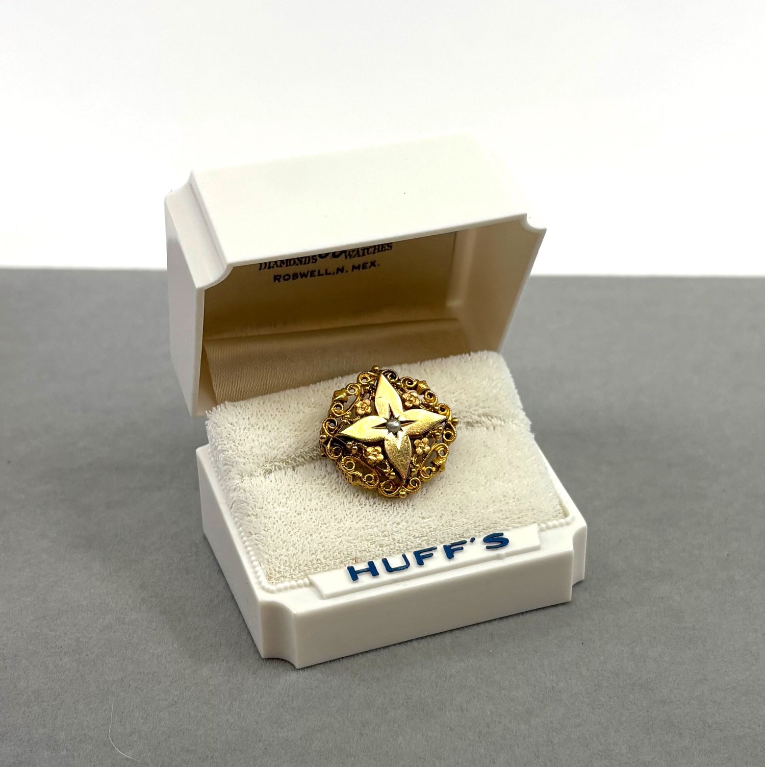 Après Minuit | French Titre Fixe Seed Pearl Brooch (Late Victorian, c. 1890–1900)