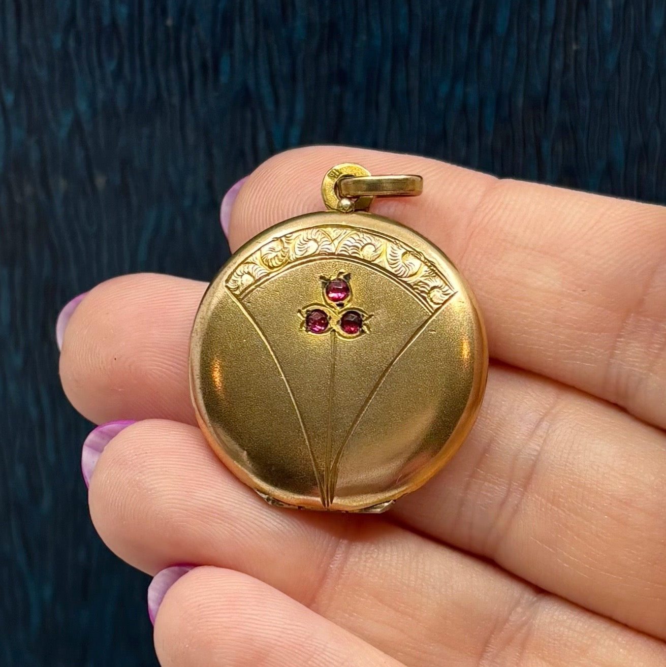 The Keepsake | Antique Gold Filled Paste-Set Locket (Victorian, c. 1905–1915)