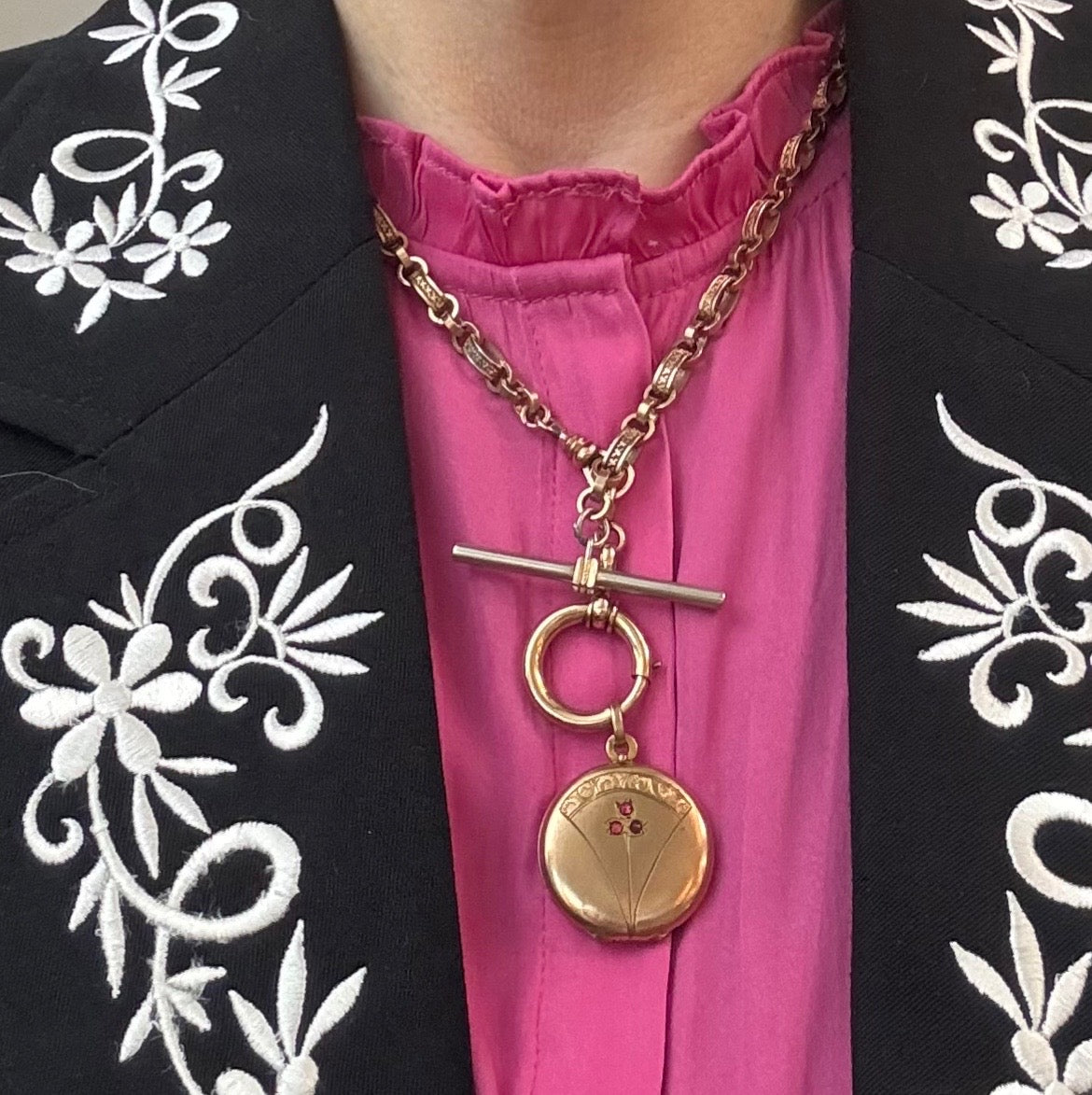 The Keepsake | Antique Gold Filled Paste-Set Locket (Victorian, c. 1905–1915)