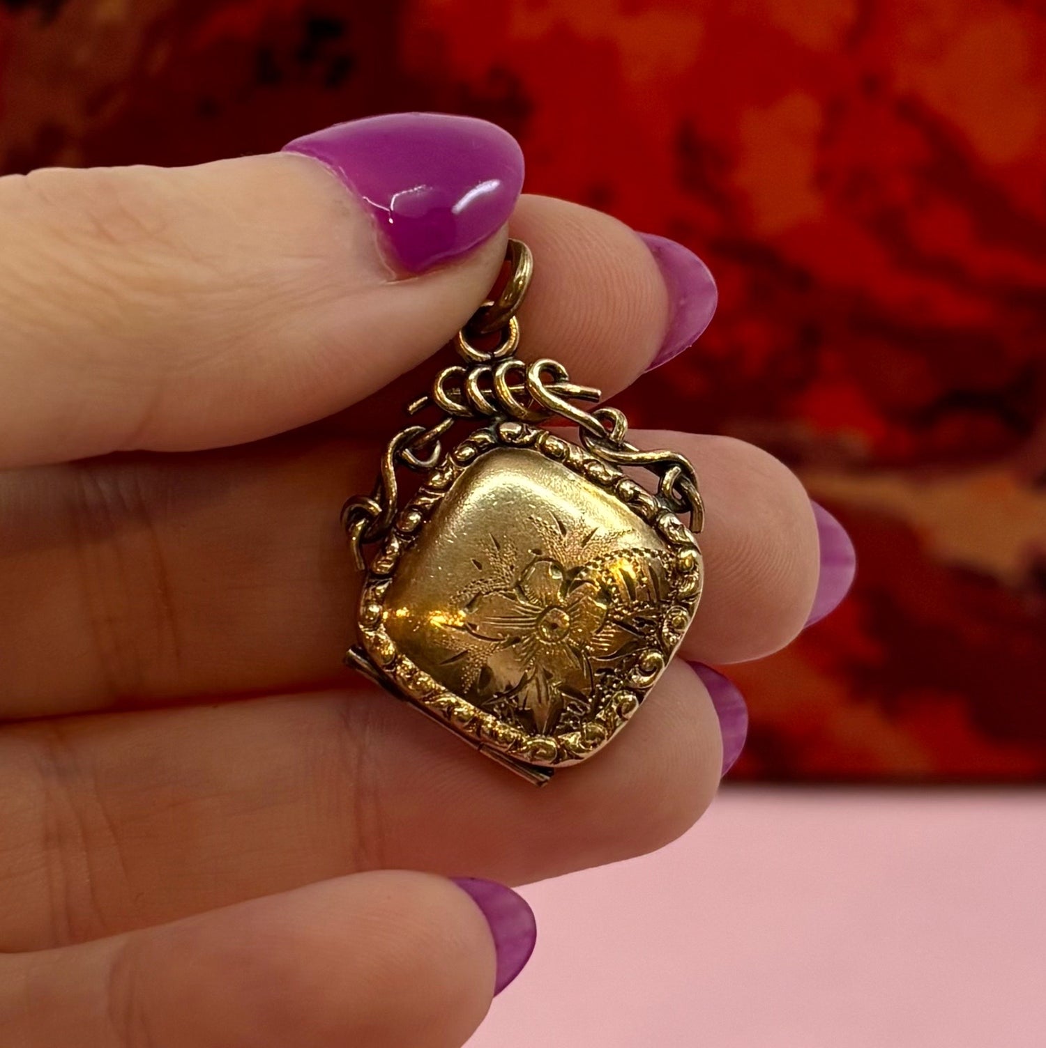 Personal Effects | Late Victorian Gold Filled Watch Fob Locket, c. 1890s