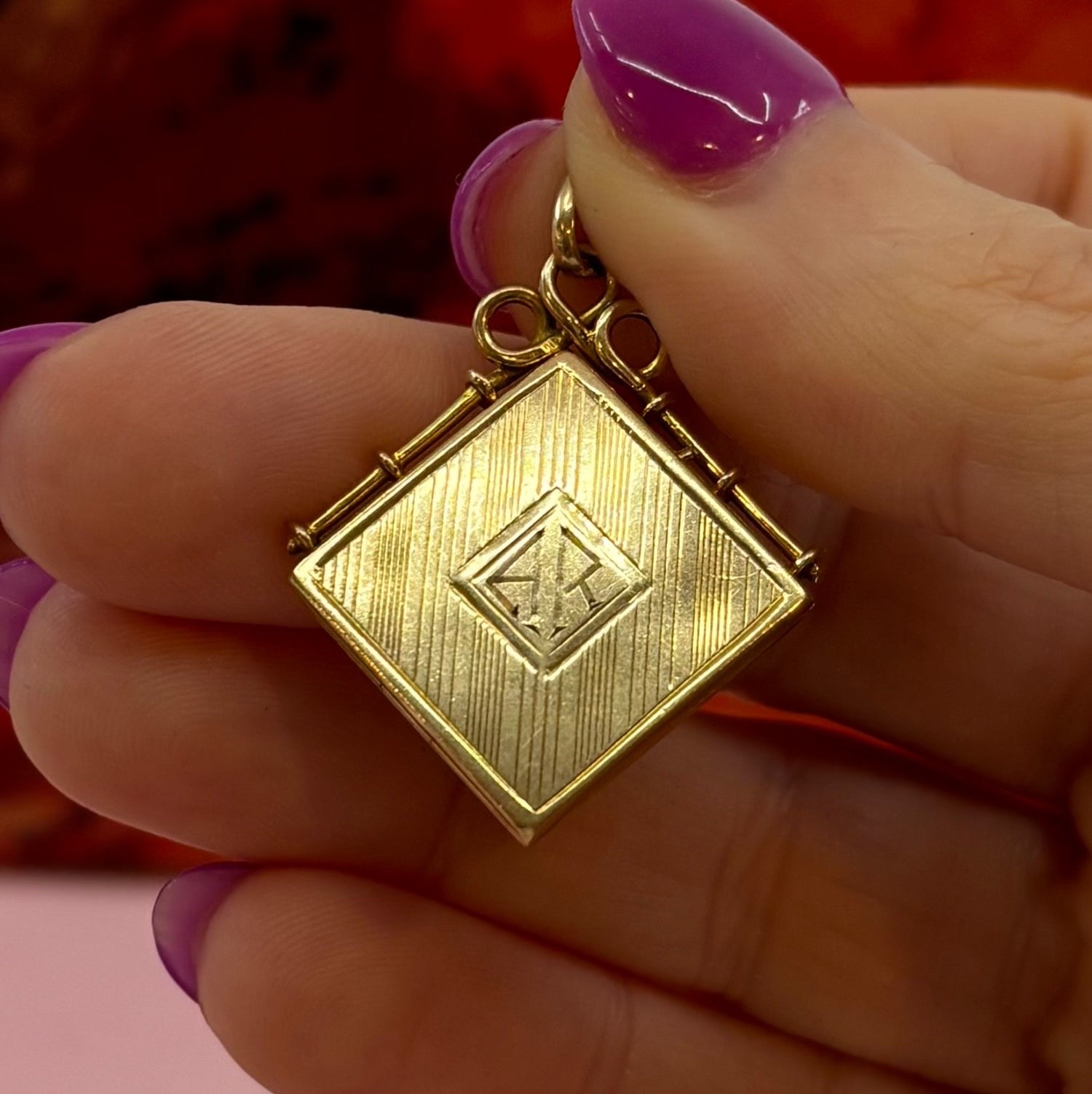 Zora | 10k Gold Victorian Watch Fob Locket, c. 1895–1910
