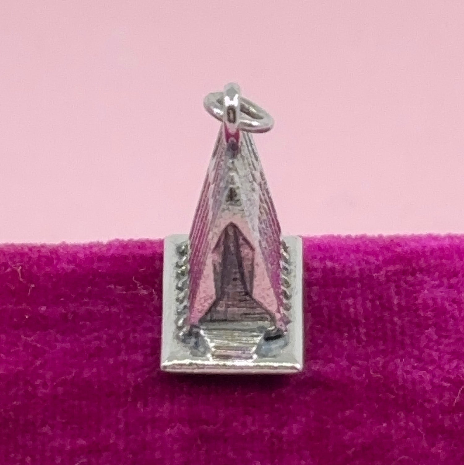 Cadet Chapel | Sterling Silver USAF Academy Architectural Charm (Midcentury)