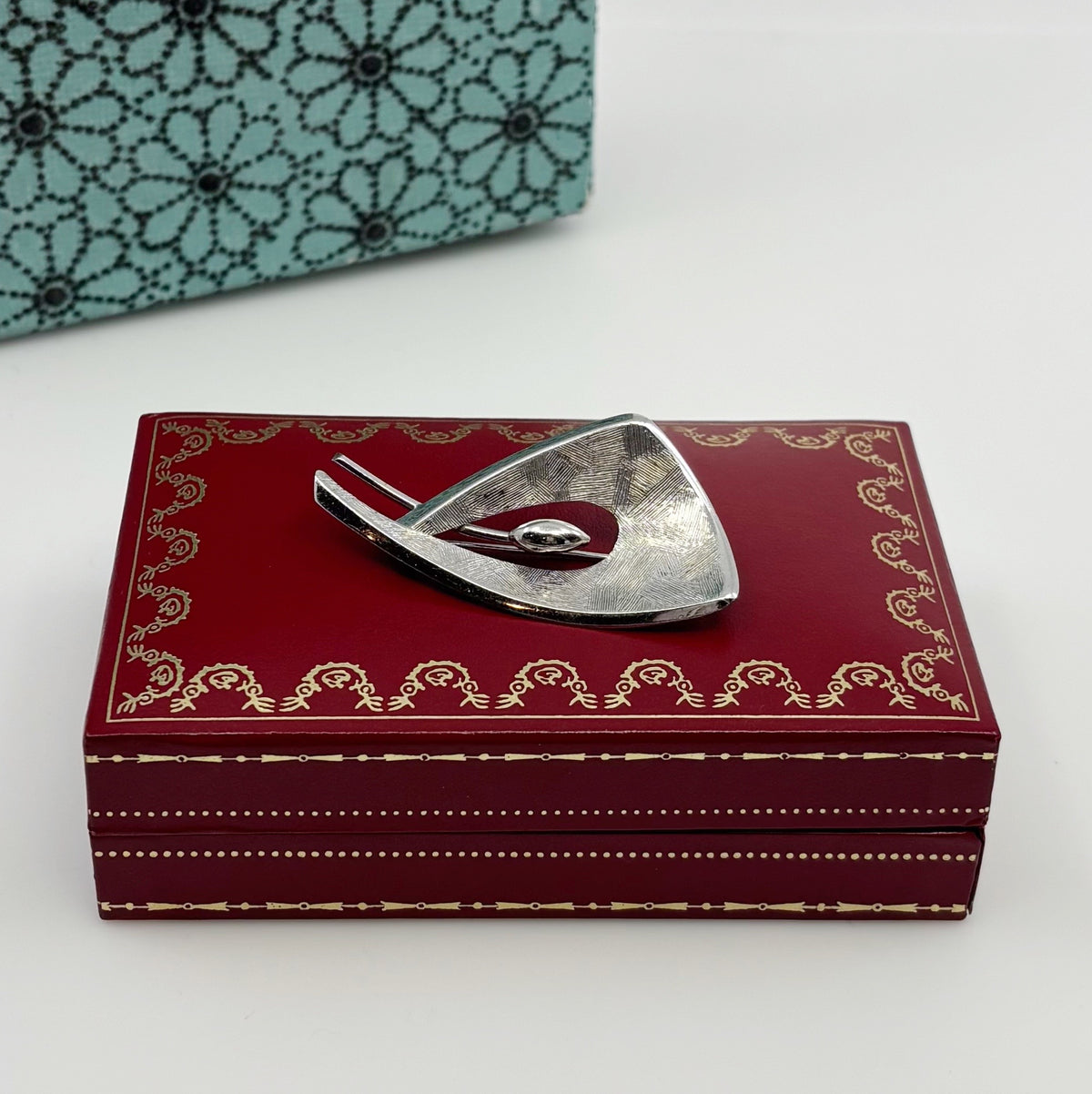 Trajectory | Tru-Kay Sterling Modernist Brooch, c. 1950s–60s
