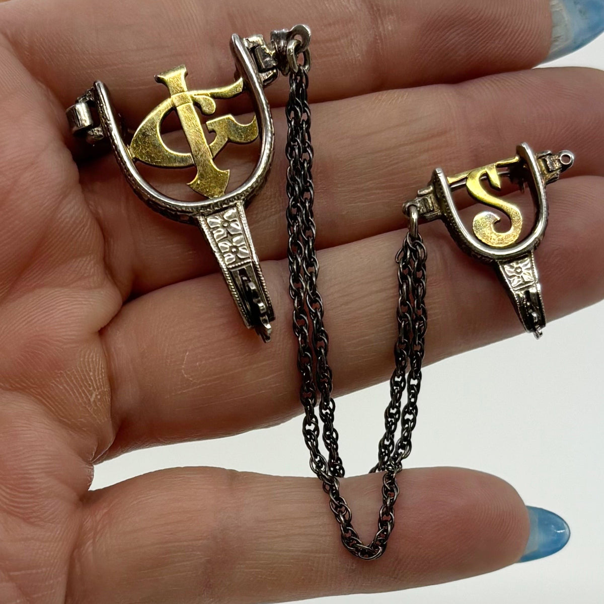 Swagger | Holland Sterling Silver Spur Chain Brooch