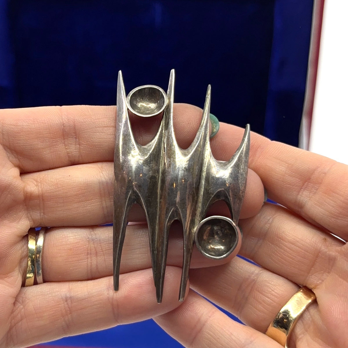 Blueprint | Vintage Sterling Silver Modernist Brooch (Midcentury)