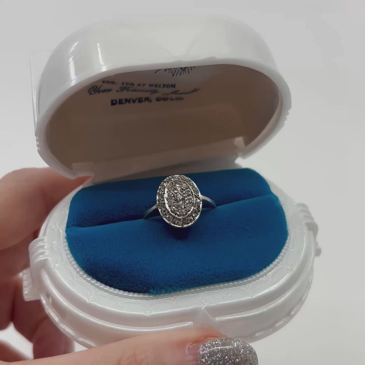 Very Convincing | Estate Sterling & CZ Cluster Ring, Size 6, c. 1980s–1990s